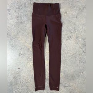 Lululemon Zoned In Tight 27 Inch Running Leggings Garnet